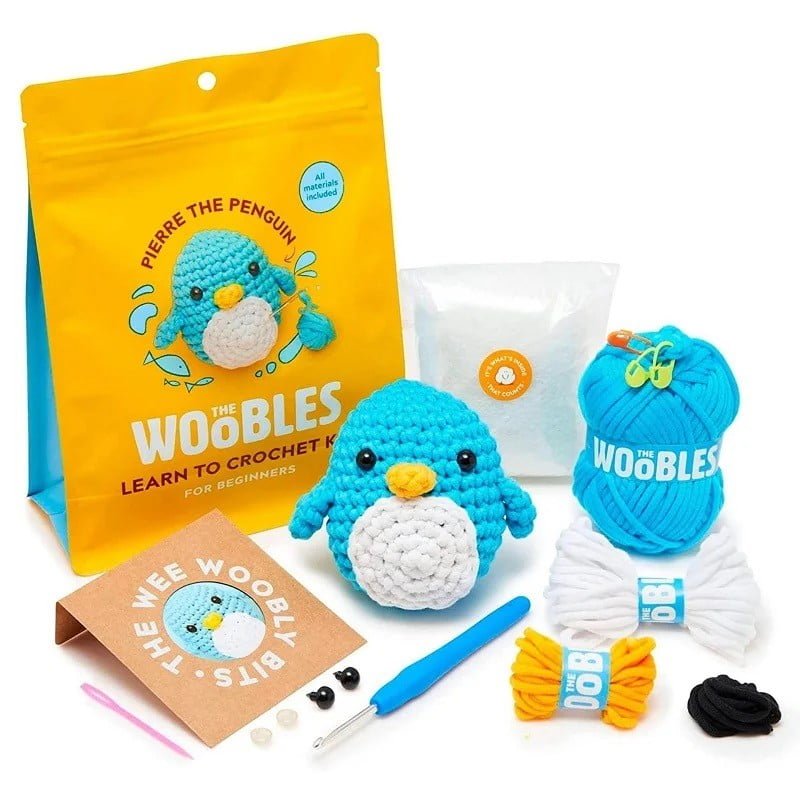 Woobles - Learn To Crochet Kit - Pierre the Penguin